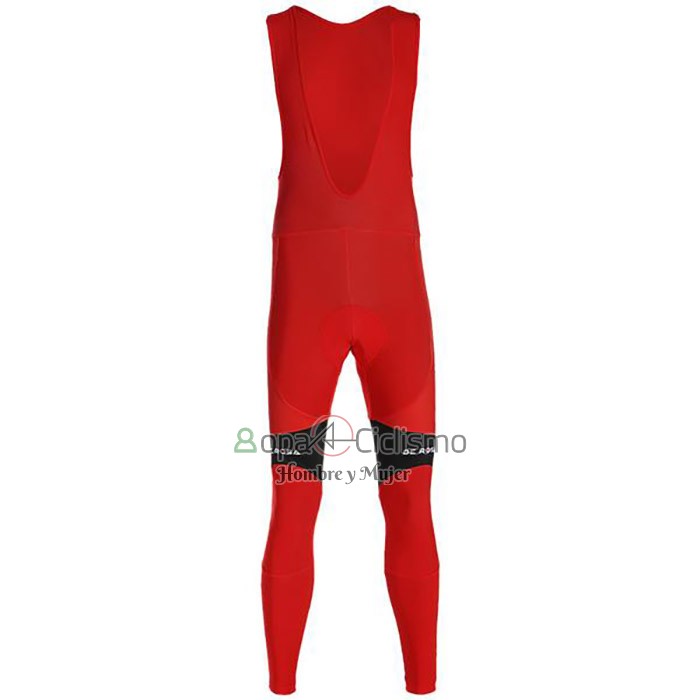 Cofidis Ropa Ciclismo Culotte Largo 2020 Mangas Largas Blanco Rojo